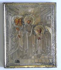 GE4038 Ikone  „Die  Gottesmutter  Maria  erscheint   Sergius  von  Radonesch“