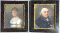 GE4065 Friedrich   Wagener, Paar  Bildnis - Gouachen 1809 (Joh.  Friedr. Jänisch  und  seine  Tochter  Charlotte  Juliane )